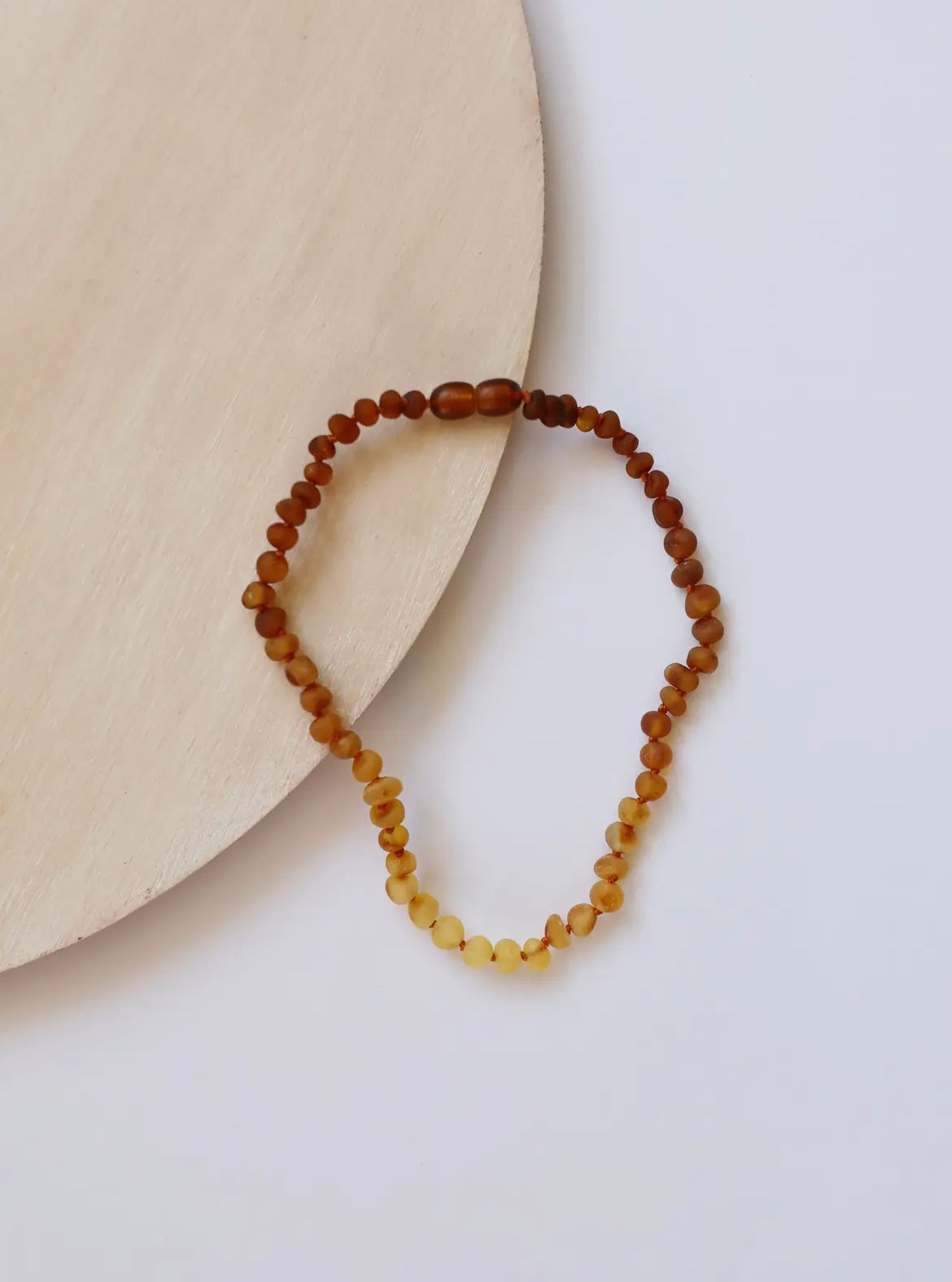 Raw Baltic Sea Amber Necklace - Cognac + Sunflower