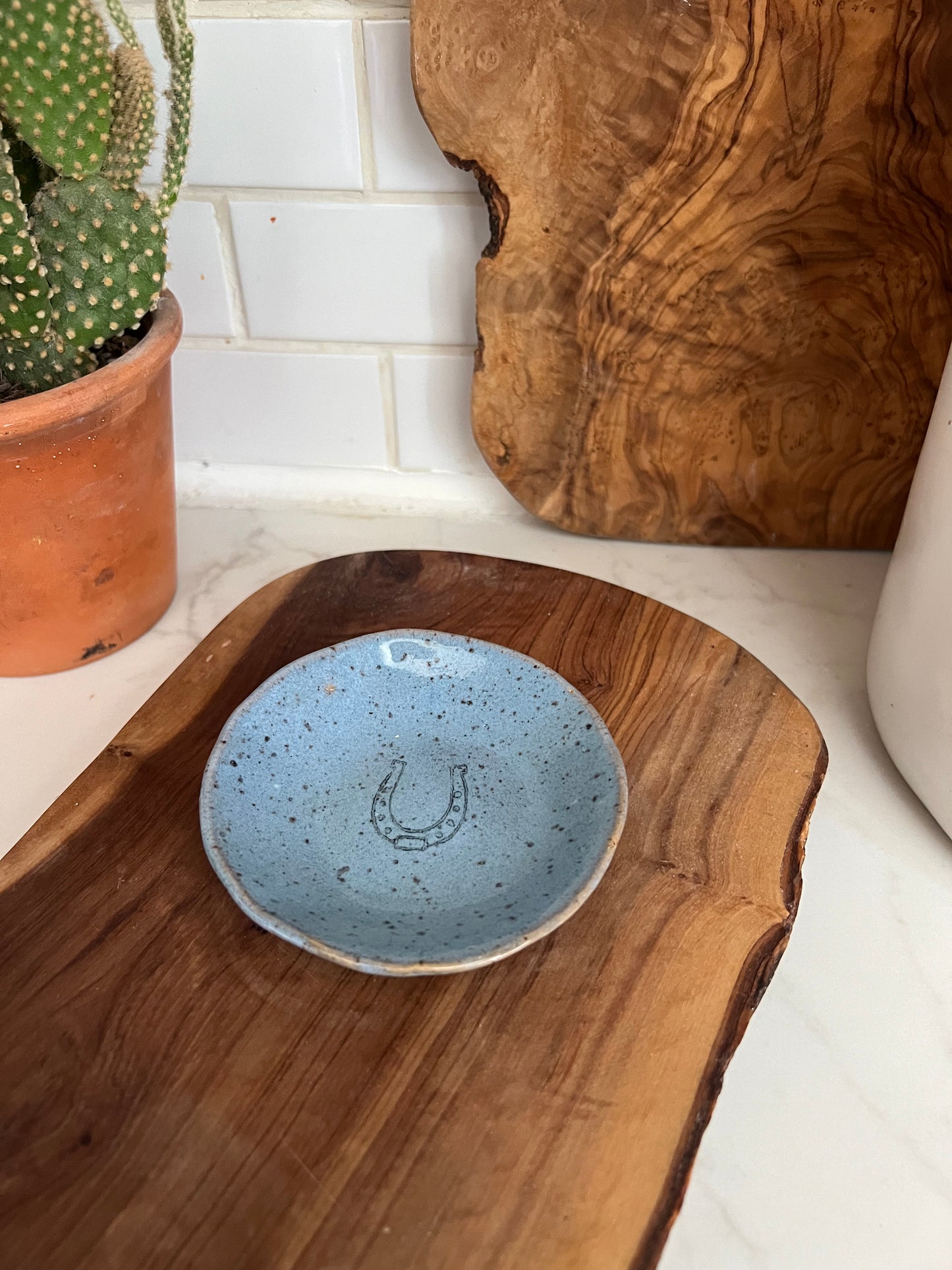 Horseshoe Ceramic Trinket Dish