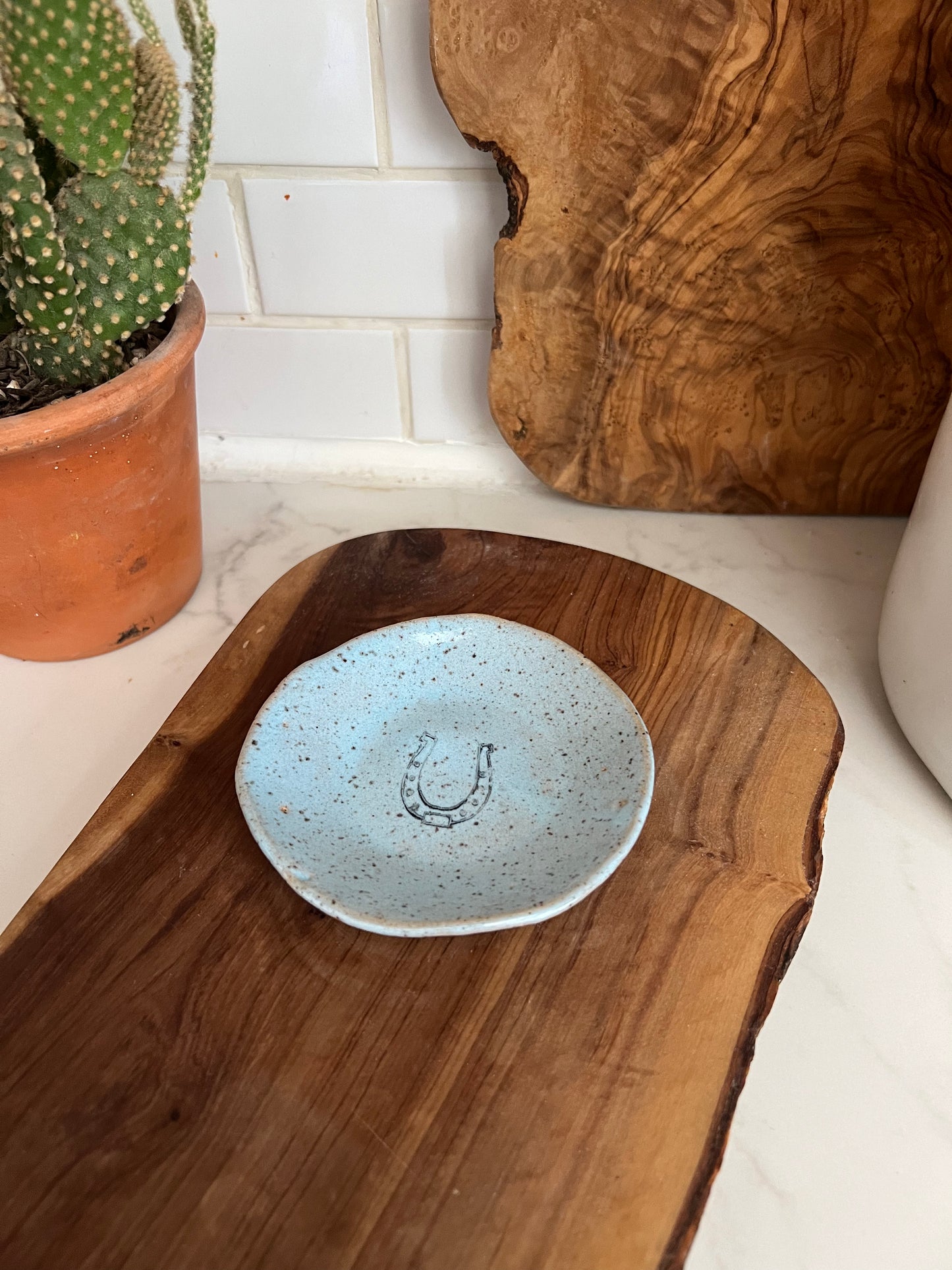 Horseshoe Ceramic Trinket Dish