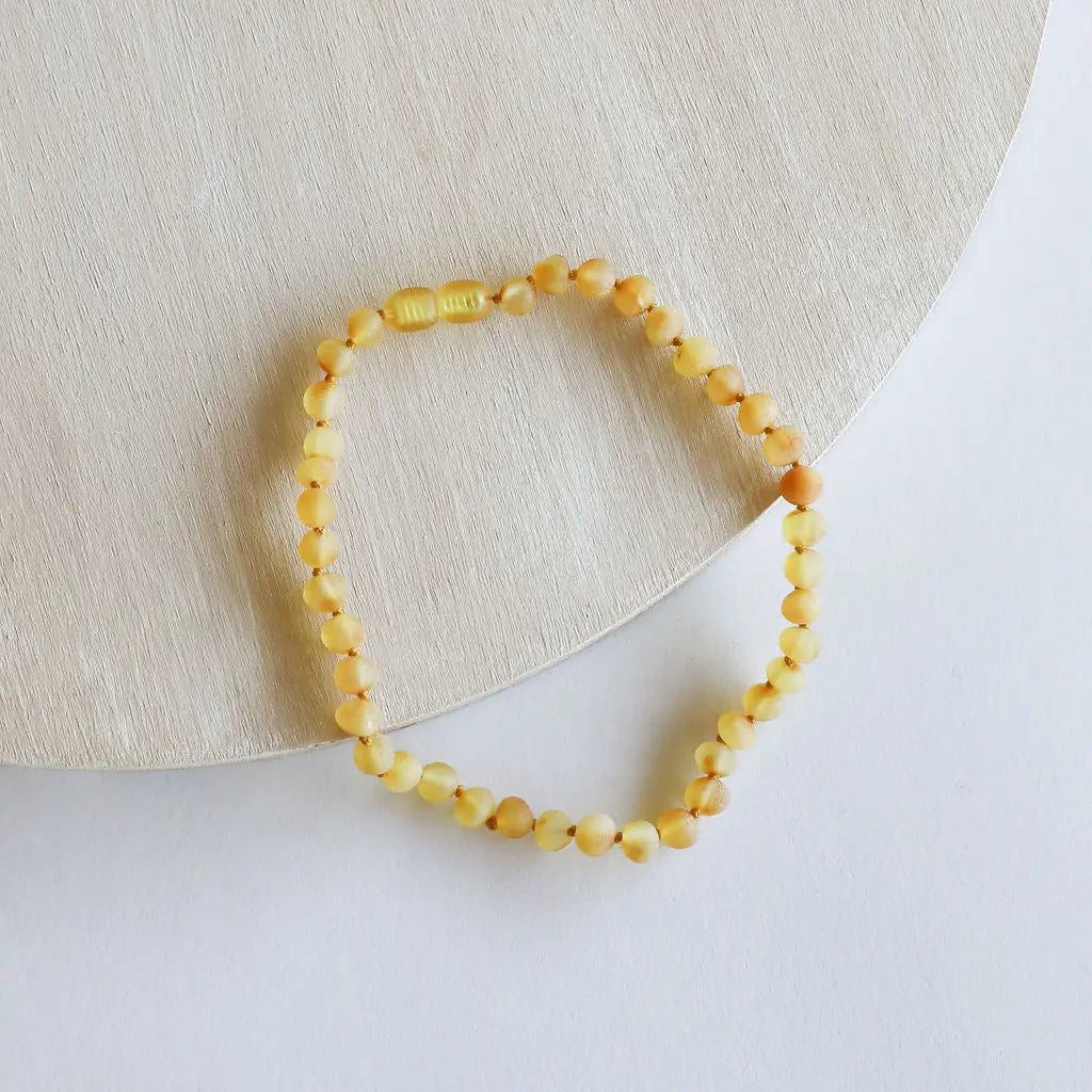 Baltic Sea Amber Necklace - Raw Honey