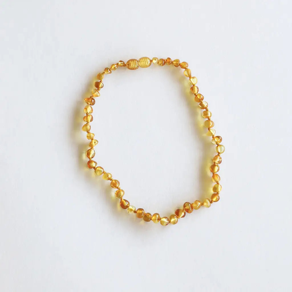 Baltic Sea Amber Necklace - Polished Honey